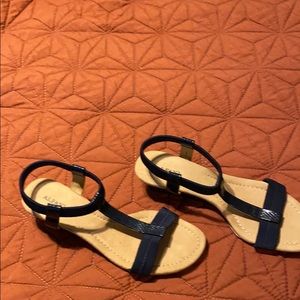 Sandals - navy blue